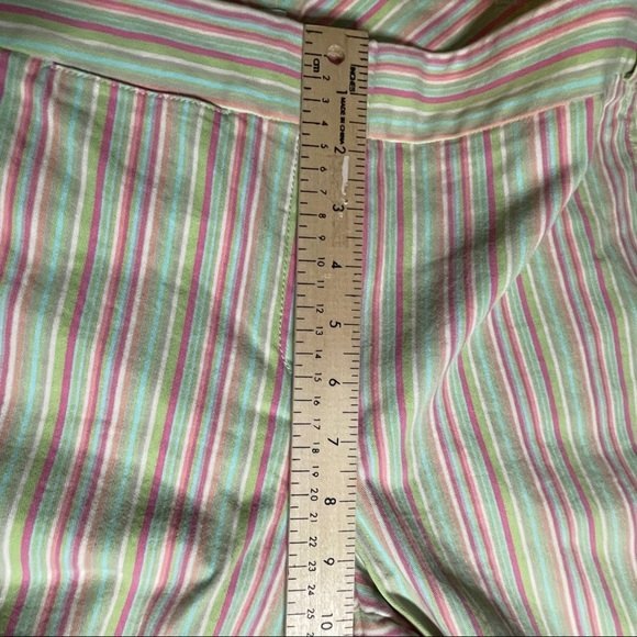 Sigrid Olsen 10 Capri Pants 32 X 20 Striped - Picture 9 of 10